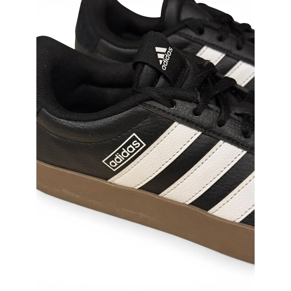 Adidas Men's VL Court 3.0 Core Black/Cloud White/Gum Sz 7 - Picture 7 of 9